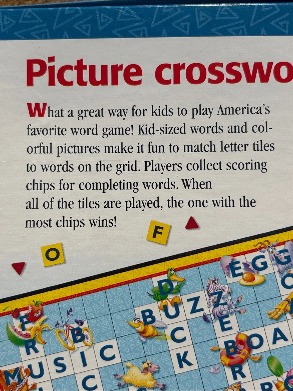 Scrabble Junior Board Game - Your Child’s First Crossword Game -Vintage 1999